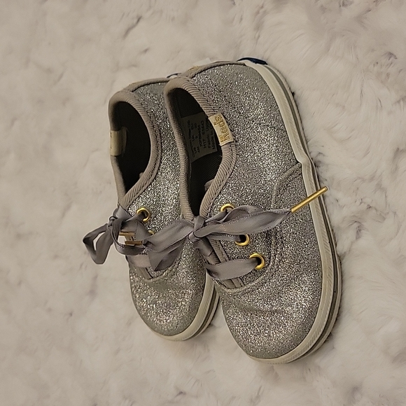 Keds Shoes Keds By Kate Spade Sparkley Silver Shoes Toddler Girl